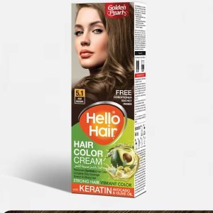 Golden pearl Hello Hair - Hair Color Ash Brown 5.1