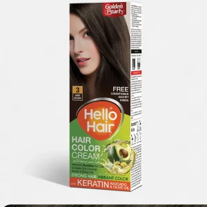 Golden Pearl Hello Hair - Hair Color Dark Brown 3