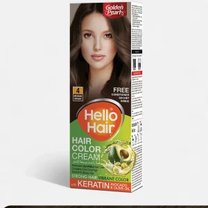 Golden Pearl Hello Hair - Hair Color Medium Brown 4