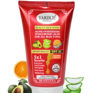 Yardlie Professional Beauty Face Wash + Sunblock SPF45.