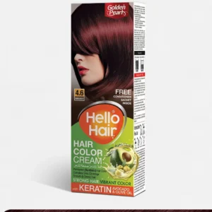 Golden Pearl Hello Hair - Hair Color Burgundy 4.6